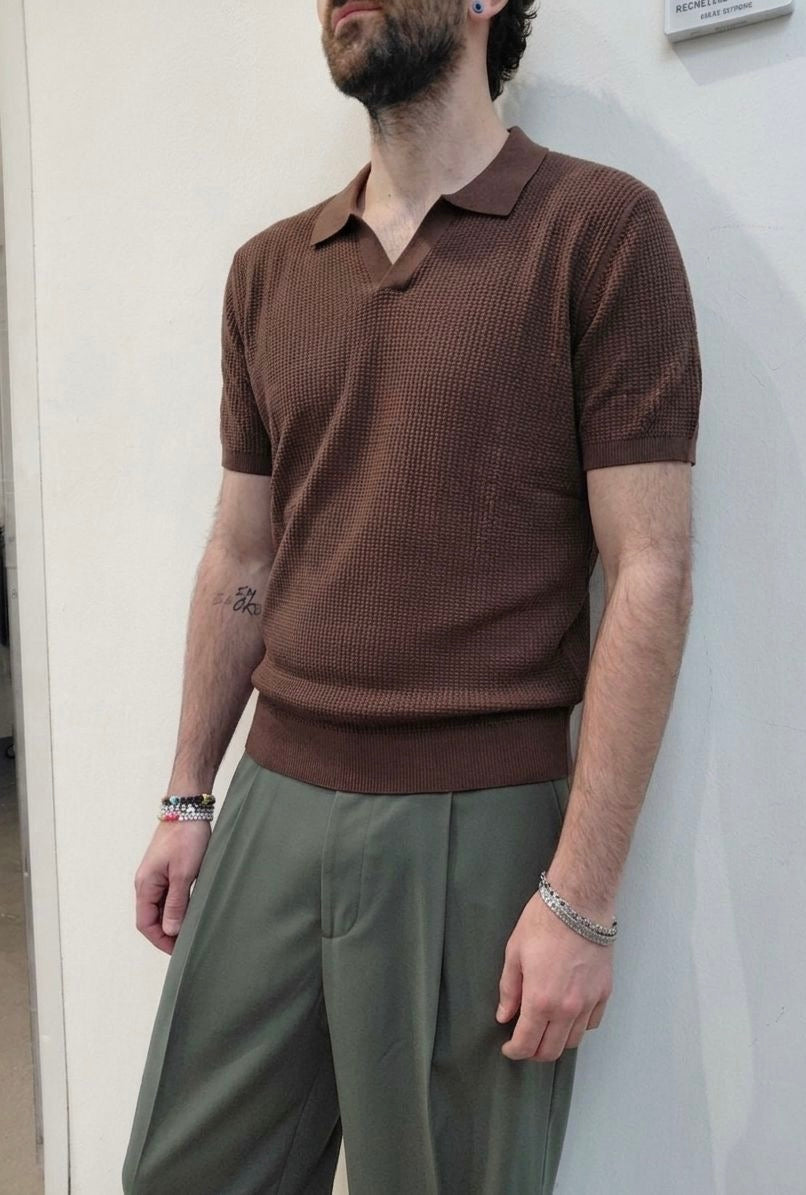 Polo senza bottoni ￼