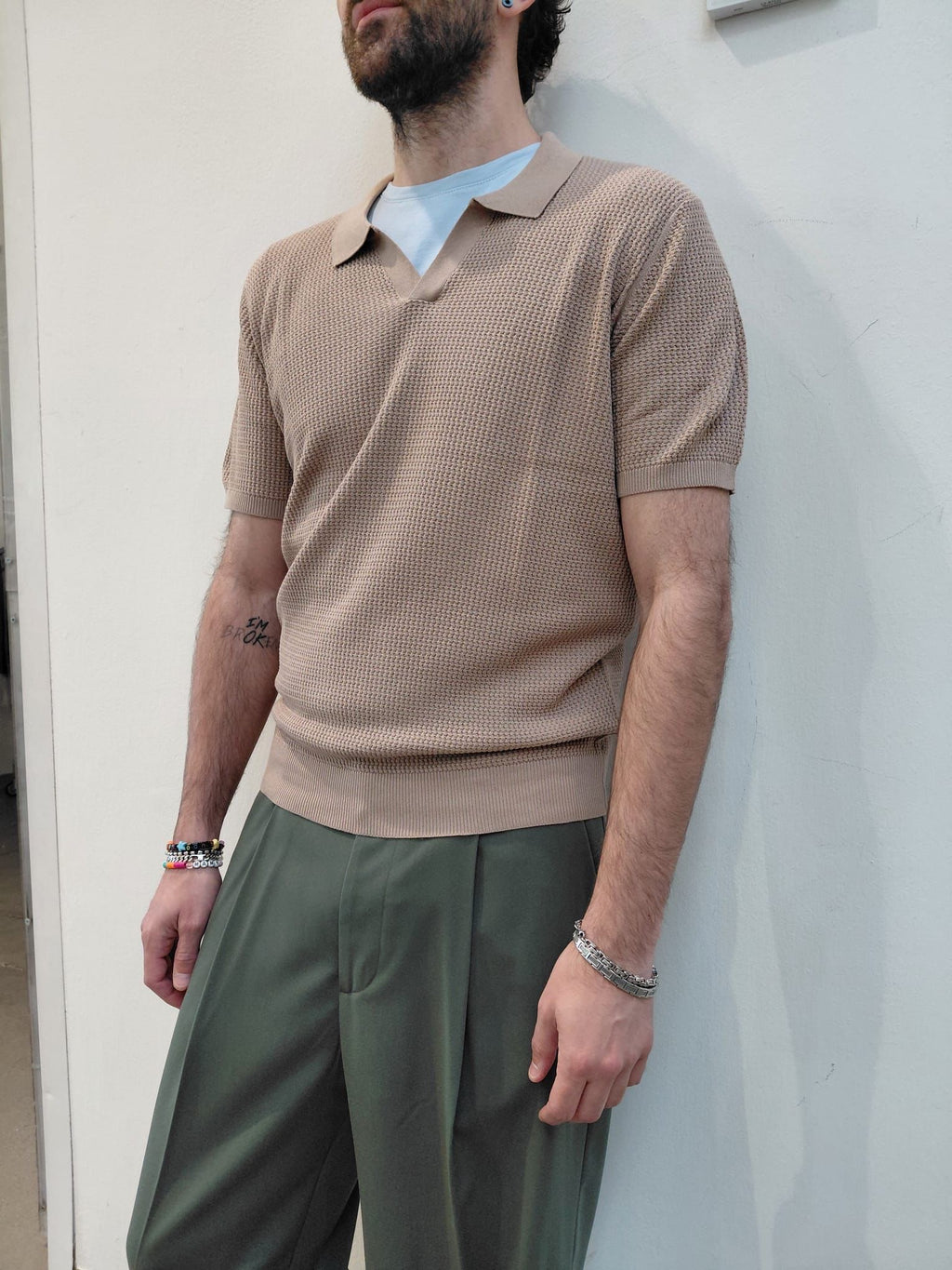 Polo senza bottoni ￼