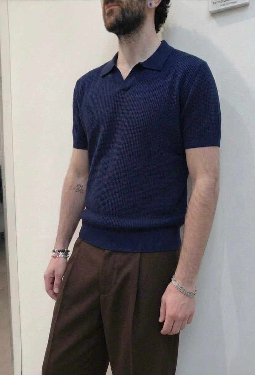 Polo senza bottoni ￼
