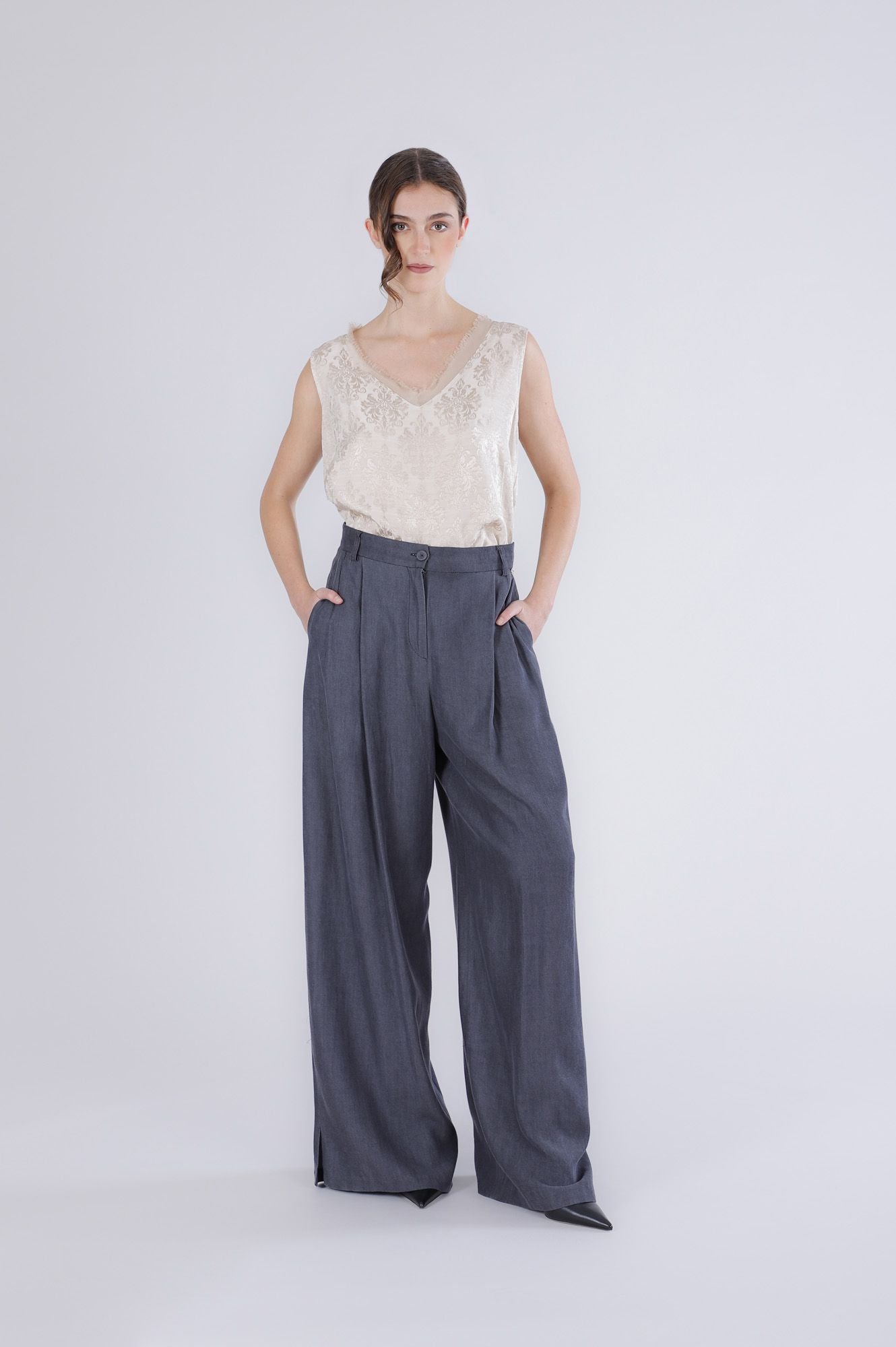 Pantalone in tencel